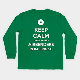 There are No Airbenders Here Kids Long Sleeve T-Shirt